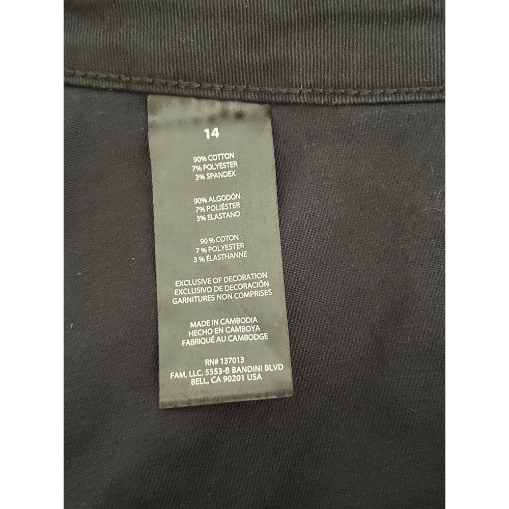 Banana Republic Ladies' High Rise Twill Pants Black Size 14 - Picture 5 of 9